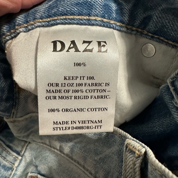 DAZE 1999 Slouch 90’s Denim Shorts, Size 26 (v) - Picture 8 of 12